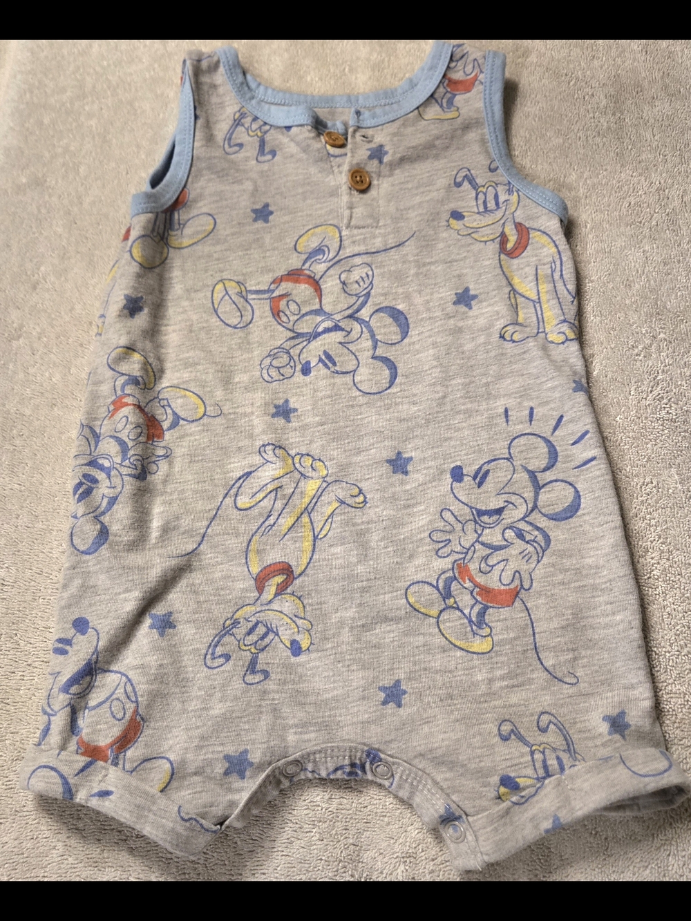 Disney Baby Mickey Mouse Pluto Romper 18M
